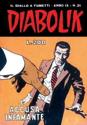 Copertina di DIABOLIK · 175 — Accusa infamante