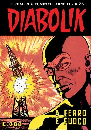 Copertina di DIABOLIK · 179 — A ferro e fuoco