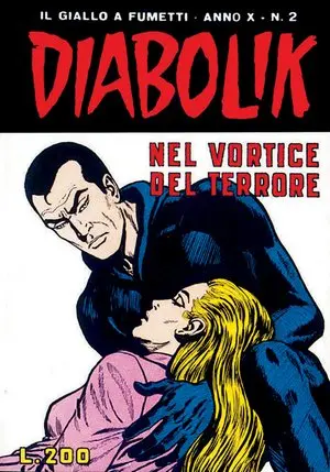 Copertina di DIABOLIK · 182 — Nel vortice del terrore