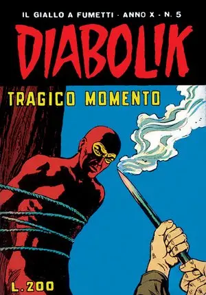 Copertina di DIABOLIK · 185 — Tragico momento