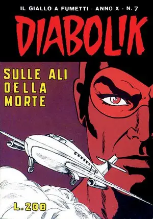 Copertina di DIABOLIK · 187 — Sulle ali della morte