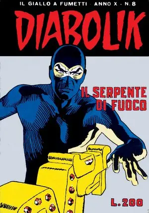 Copertina di DIABOLIK · 188 — Il serpente di fuoco