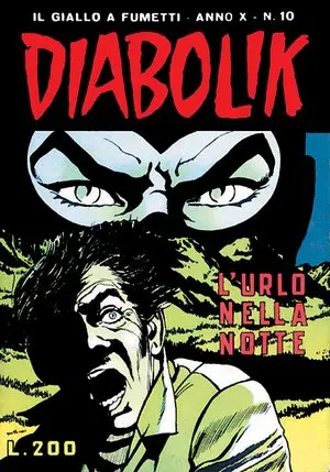 Copertina di DIABOLIK · 190 — L'urlo nella notte