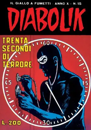 Copertina di DIABOLIK · 195 — Trenta secondi di terrore