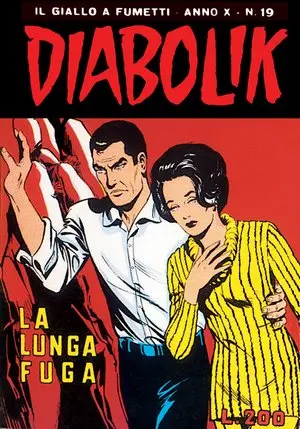 Copertina di DIABOLIK · 199 — La lunga fuga
