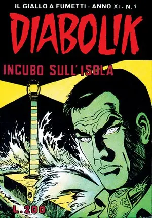Copertina di DIABOLIK · 207 — Incubo sull'isola