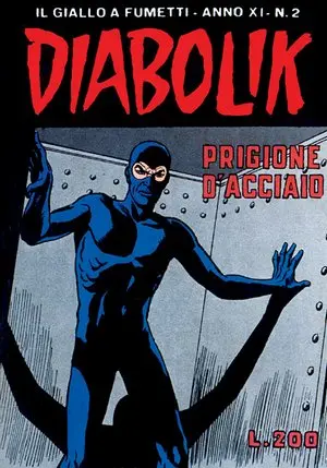 Copertina di DIABOLIK · 208 — Prigione d'acciaio