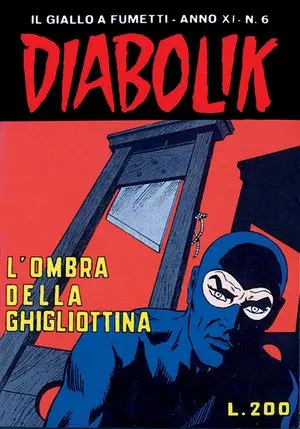 Copertina di DIABOLIK · 212 — L'ombra della ghigliottina