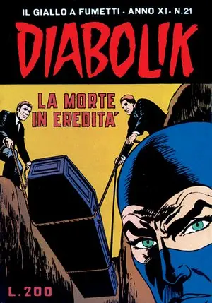 Copertina di DIABOLIK · 227 — La morte in eredità