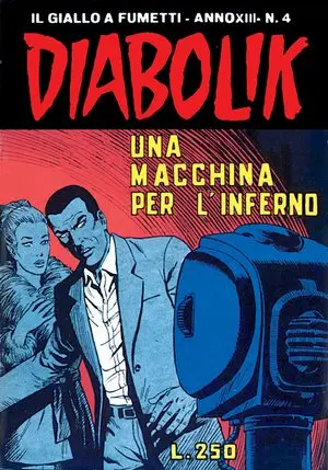 Copertina di DIABOLIK · 260 — Una macchina per l'inferno