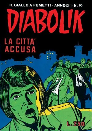 Copertina di DIABOLIK · 265 — La città accusa