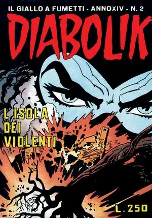Copertina di DIABOLIK · 282 — L'isola dei violenti