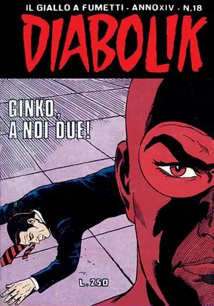 Copertina di DIABOLIK · 297 — Ginko, a noi due!