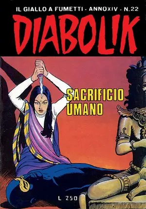 Copertina di DIABOLIK · 300 — Sacrificio umano