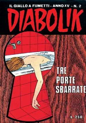 Copertina di DIABOLIK · 306 — Tre porte sbarrate