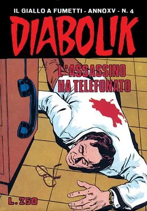 Copertina di DIABOLIK · 308 — L'assassino ha telefonato