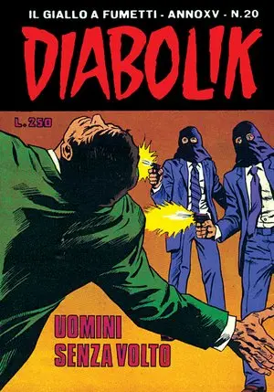 Copertina di DIABOLIK · 321 — Uomini senza volto