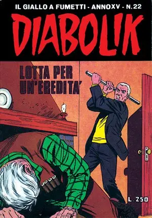 Copertina di DIABOLIK · 323 — Lotta per un'eredità