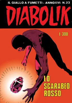 Copertina di DIABOLIK · 348 — Lo scarabeo rosso