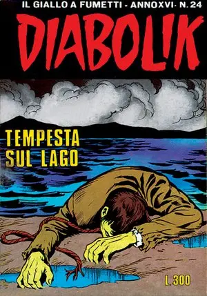 Copertina di DIABOLIK · 349 — Tempesta sul lago