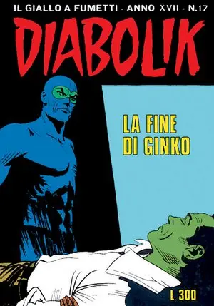 Copertina di DIABOLIK · 367 — La fine di Ginko