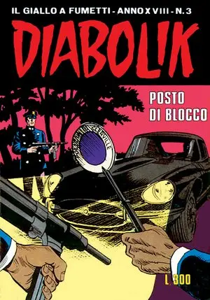 Copertina di DIABOLIK · 377 — Posto di blocco