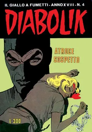 Copertina di DIABOLIK · 378 — Atroce sospetto