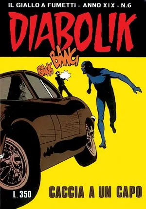 Copertina di DIABOLIK · 404 — Caccia a un capo