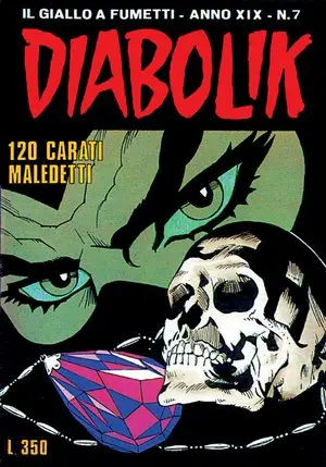 Copertina di DIABOLIK · 405 — 120 carati maledetti