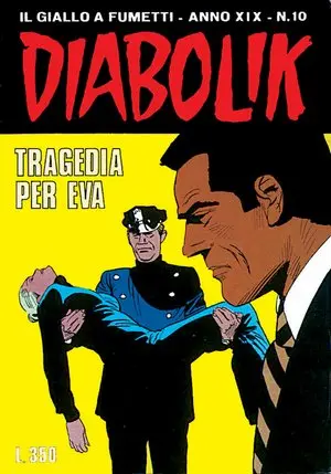 Copertina di DIABOLIK · 408 — Tragedia per Eva