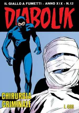 Copertina di DIABOLIK · 410 — Chirurgia criminale
