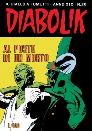 Copertina di DIABOLIK · 418 — Al posto di un morto