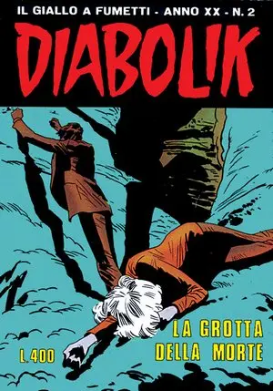 Copertina di DIABOLIK · 424 — La grotta della morte