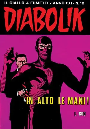 Copertina di DIABOLIK · 446 — In alto le mani