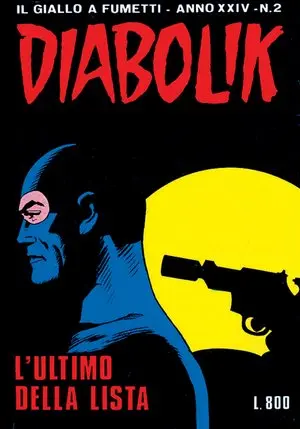 Copertina di DIABOLIK · 480 — L'ultimo della lista