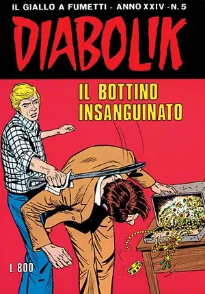 Copertina di DIABOLIK · 483 — Il bottino insanguinato
