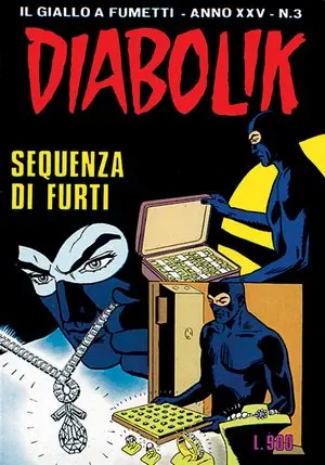 Copertina di DIABOLIK · 495 — Sequenza di furti