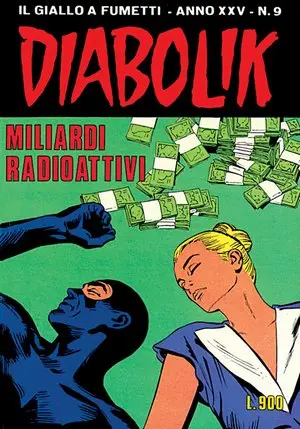 Copertina di DIABOLIK · 501 — Miliardi radioattivi
