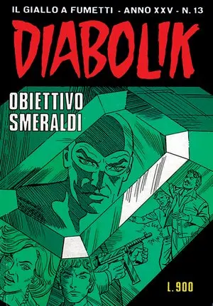 Copertina di DIABOLIK · 505 — Obiettivo smeraldi
