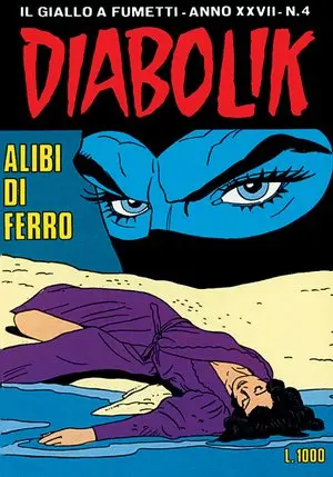 Copertina di DIABOLIK · 522 — Alibi di ferro
