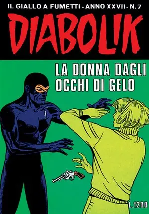 Copertina di DIABOLIK · 525 — La donna dagli occhi di gelo