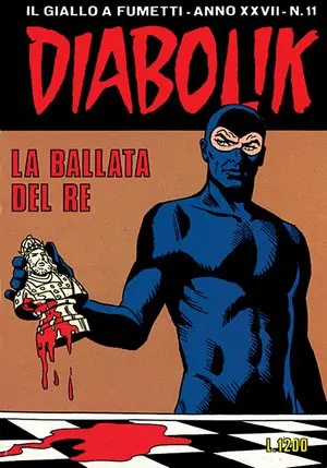 Copertina di DIABOLIK · 529 — La ballata del re