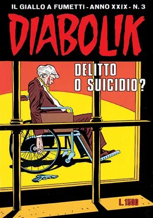 Copertina di DIABOLIK · 540 — Delitto o suicidio?