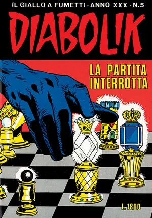 Copertina di DIABOLIK · 549 — La partita interrotta