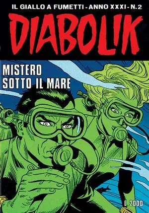 Copertina di DIABOLIK · 553 — Mistero sotto il mare