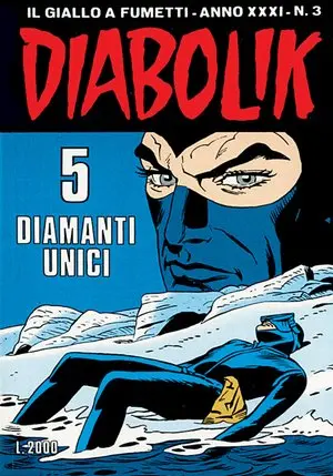 Copertina di DIABOLIK · 554 — 5 diamanti unici