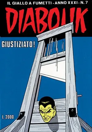 Copertina di DIABOLIK · 558 — Giustiziato!