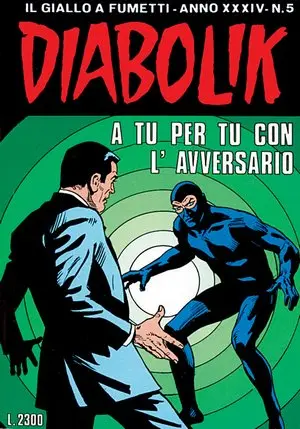 Copertina di DIABOLIK · 579 — A tu per tu con l'avversario