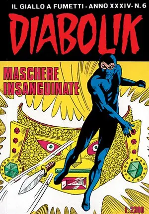 Copertina di DIABOLIK · 580 — Maschere insanguinate