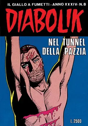 Copertina di DIABOLIK · 582 — Nel tunnel della pazzia